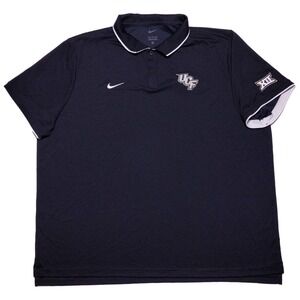 NIKE UCF Knights Short Sleeve Polo Shirt Big 12 Black 3XL